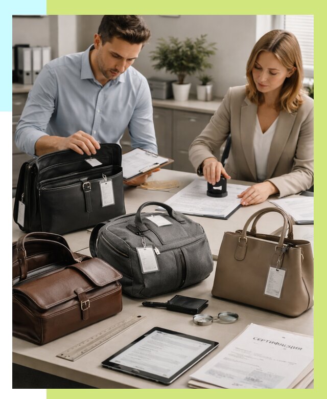 Сертификация сумок в Балашихе от 7690 руб. | Алешин-Блш