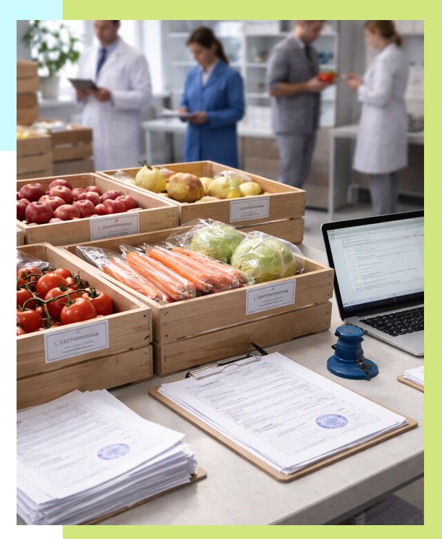 Сертификация овощей и фруктов в Балашихе от 8715 р. | Алешин-Блш