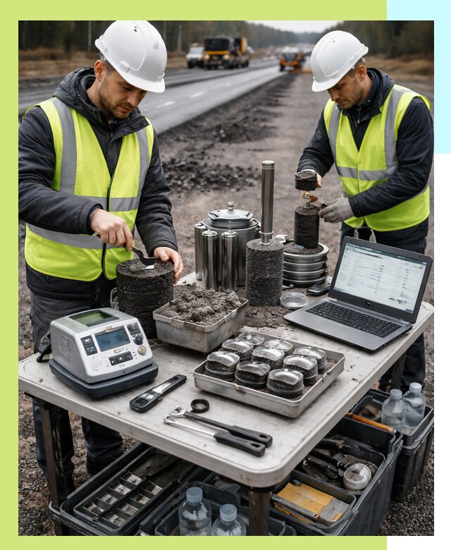 Сертификация асфальта: испытания и подтверждение в Балашихе