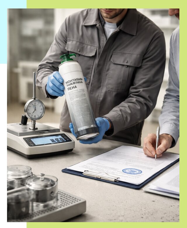 Сертификация монтажной пены в Балашихе от 15380 р. | Алешин-Блш