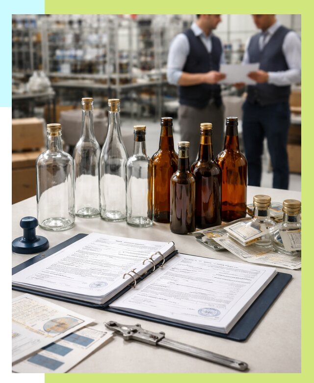 Сертификация стеклянных бутылок в Балашихе от 25633 р. | Алешин-Блш