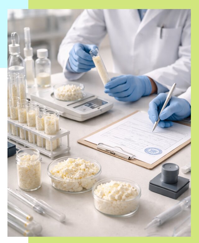 Сертификация творога в Балашихе от 12304 р. под ключ | Алешин-Блш