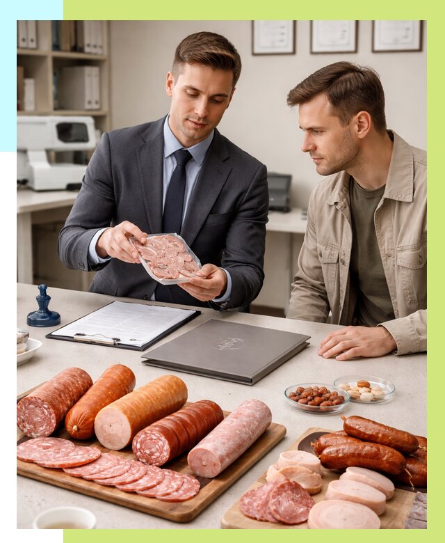 Сертификация колбасных изделий в Балашихе от 7690 р. | Алешин-Блш