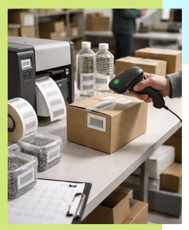 Штрихкодирование продукции и маркировка для продажи в Балашихе