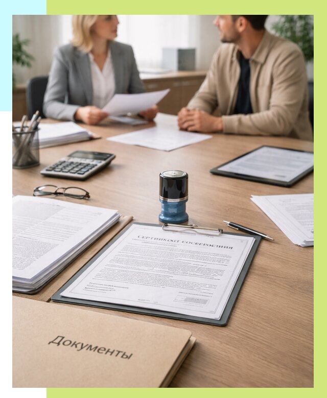 Сертификат соответствия на продукцию в Балашихе от 15380 р.|Алешин-Блш