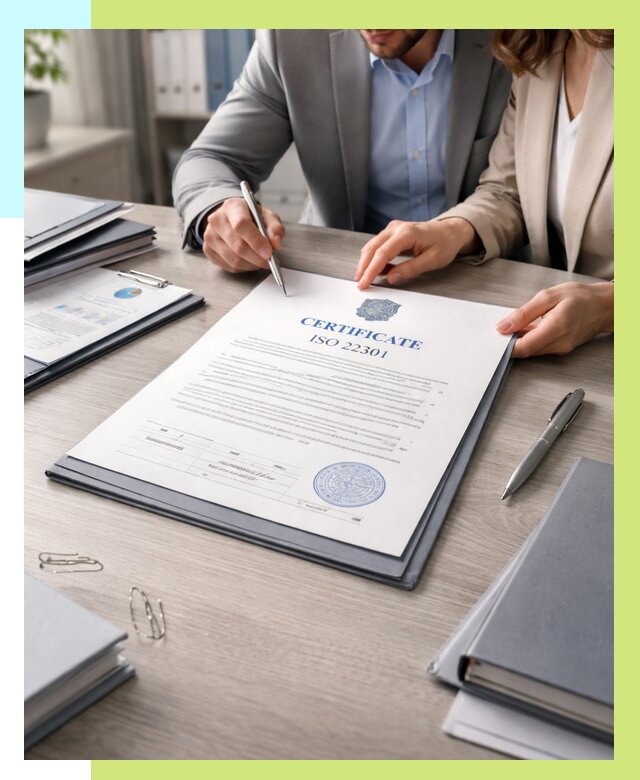 Сертификат ISO 22301 в Балашихе от 46139 р. | Алешин-Блш срочно